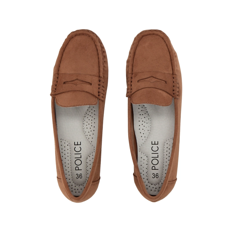 MOCASIN MUJER CAMEL LALI 007  POLICE - 2