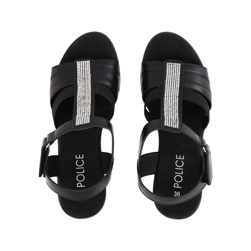 SANDALIAS MUJER POLICE NEGRO 12 TRINI - 2