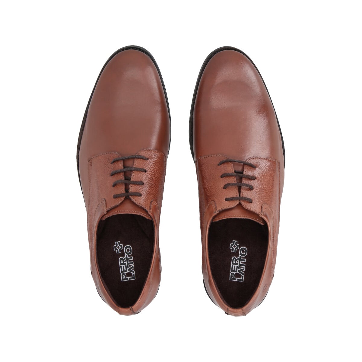 ZAPATO FORMAL HOMBRE CUERO MARRON 560 PERLATTO - 3