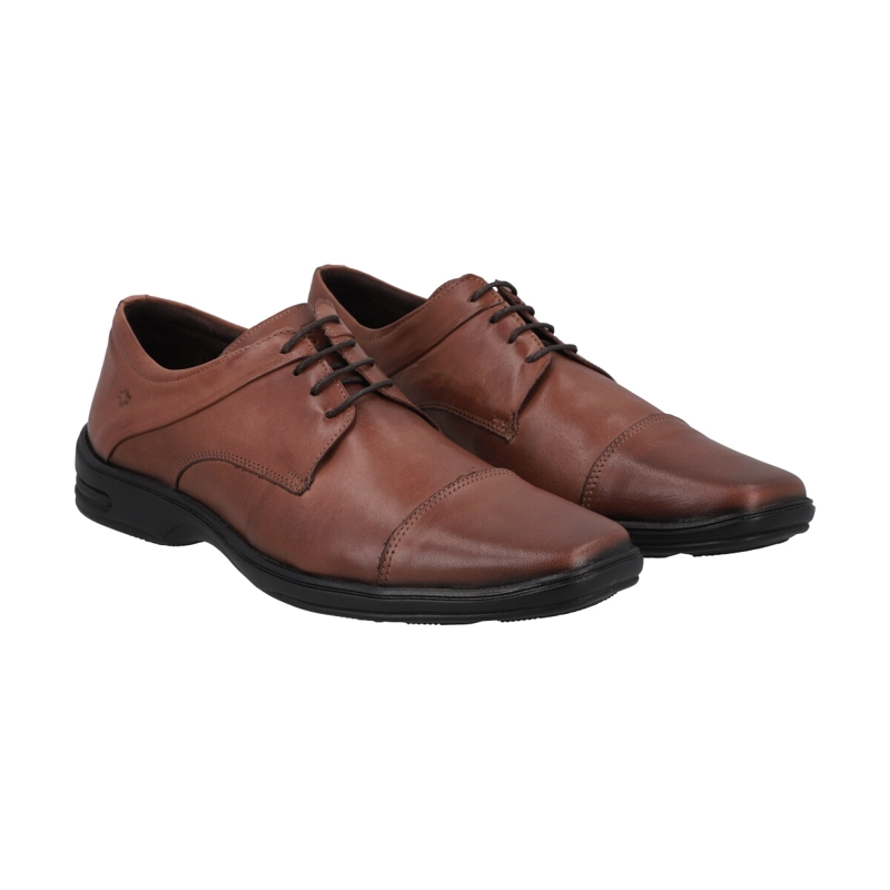 ZAPATO FORMAL HOMBRE CUERO CAFE  538 PERLATTO - 2