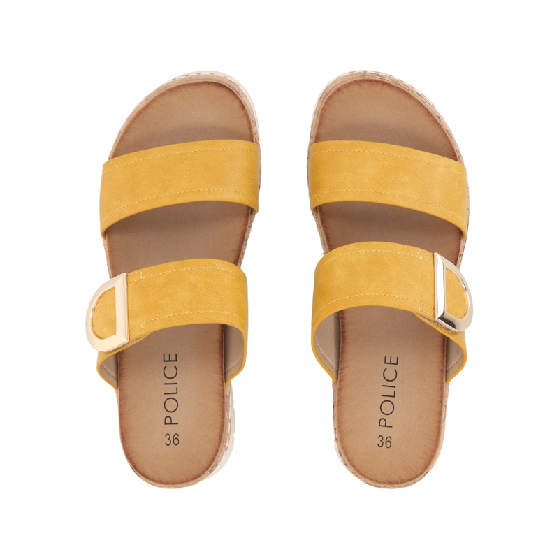SANDALIAS MUJER POLICE MOSTAZA KATHE - 2