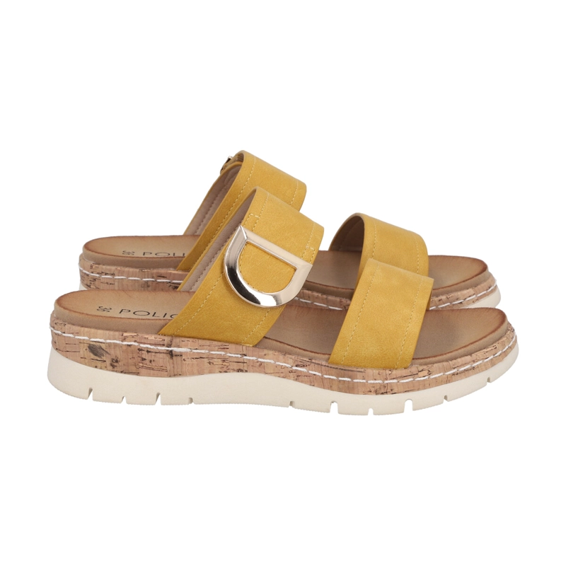 SANDALIAS MUJER POLICE MOSTAZA KATHE - 3