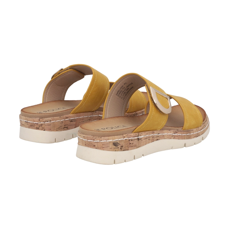 SANDALIAS MUJER POLICE MOSTAZA KATHE - 4