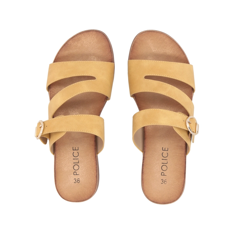 SANDALIAS MUJER POLICE MOSTAZA MIKA - 2
