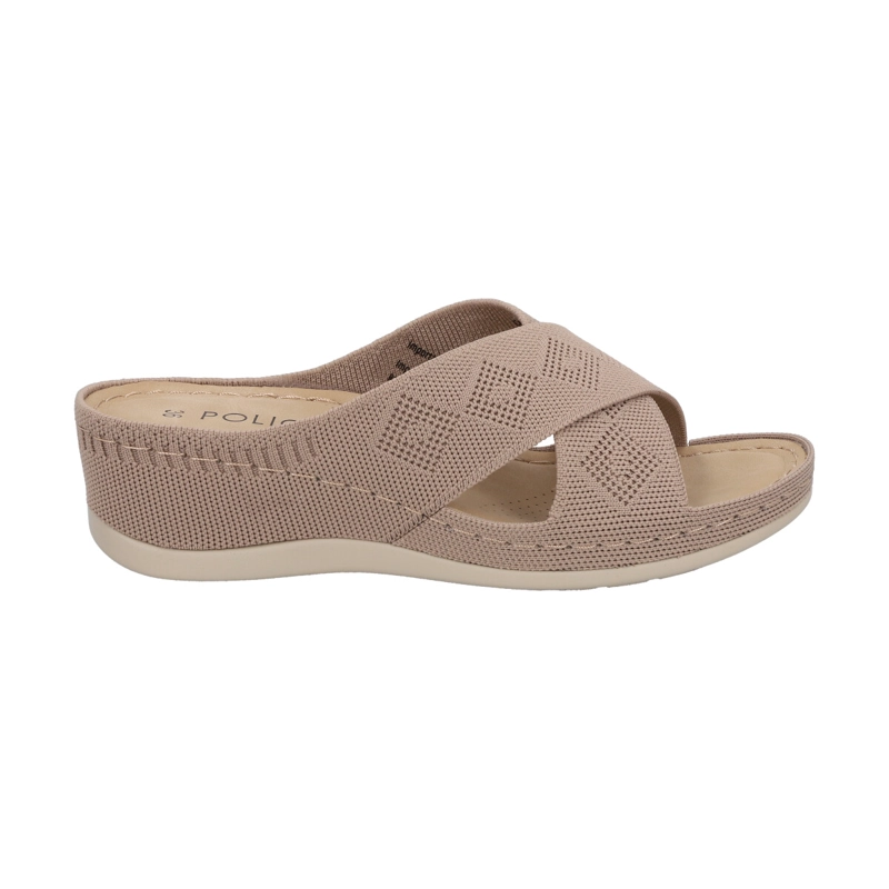 SANDALIAS MUJER POLICE CAMEL JUANA - 1