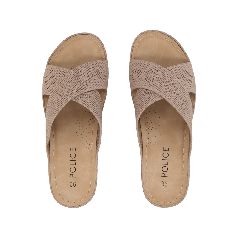 SANDALIAS MUJER POLICE CAMEL JUANA - 4