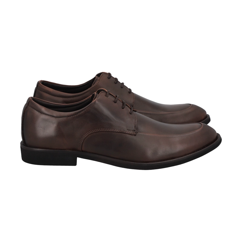 ZAPATO FORMAL HOMBRE CUERO CAFE  514  PERLATTO - 4
