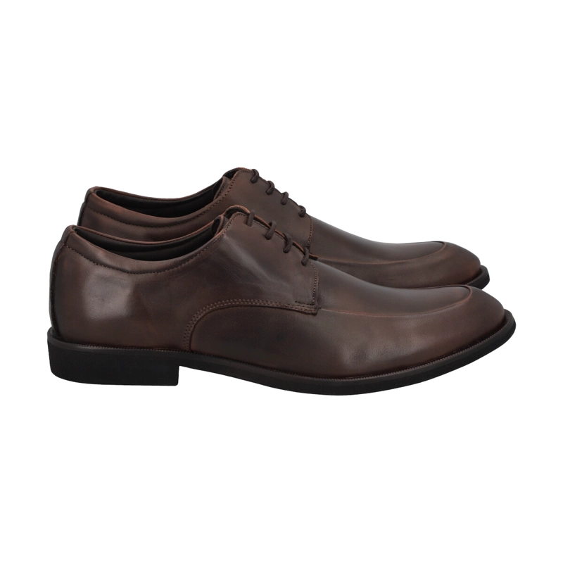 ZAPATO FORMAL HOMBRE CUERO CAFE 514  PERLATTO - 4