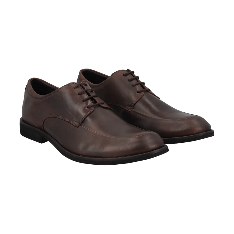 ZAPATO FORMAL HOMBRE CUERO CAFE  514  PERLATTO - 5