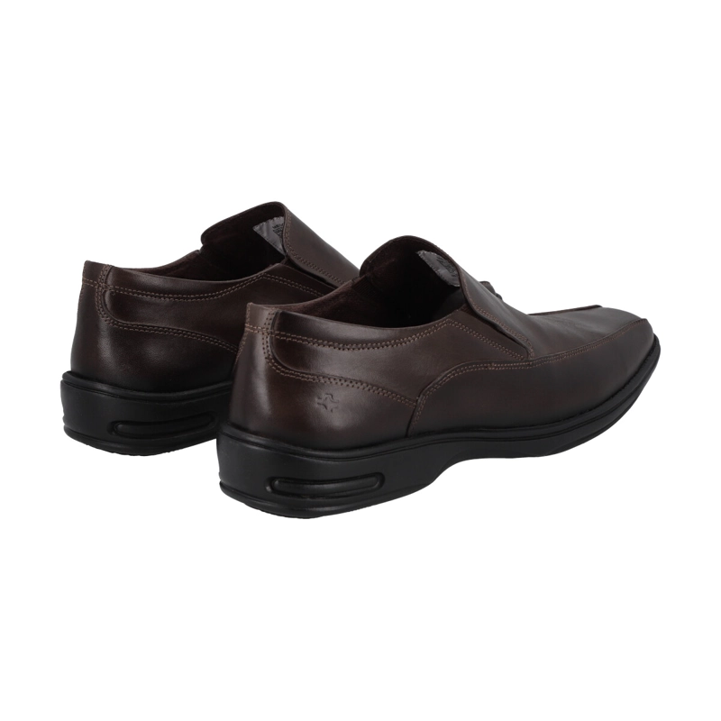 ZAPATO FORMAL HOMBRE CUERO CAFE  PERLATTO - 4
