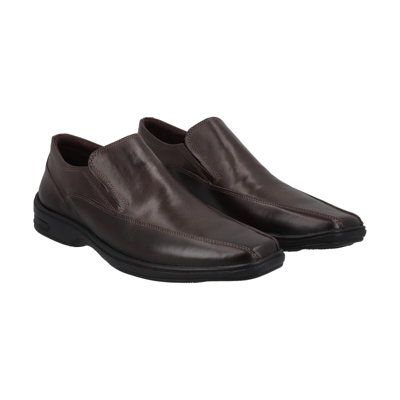 ZAPATO FORMAL HOMBRE CUERO CAFE  PERLATTO - 5