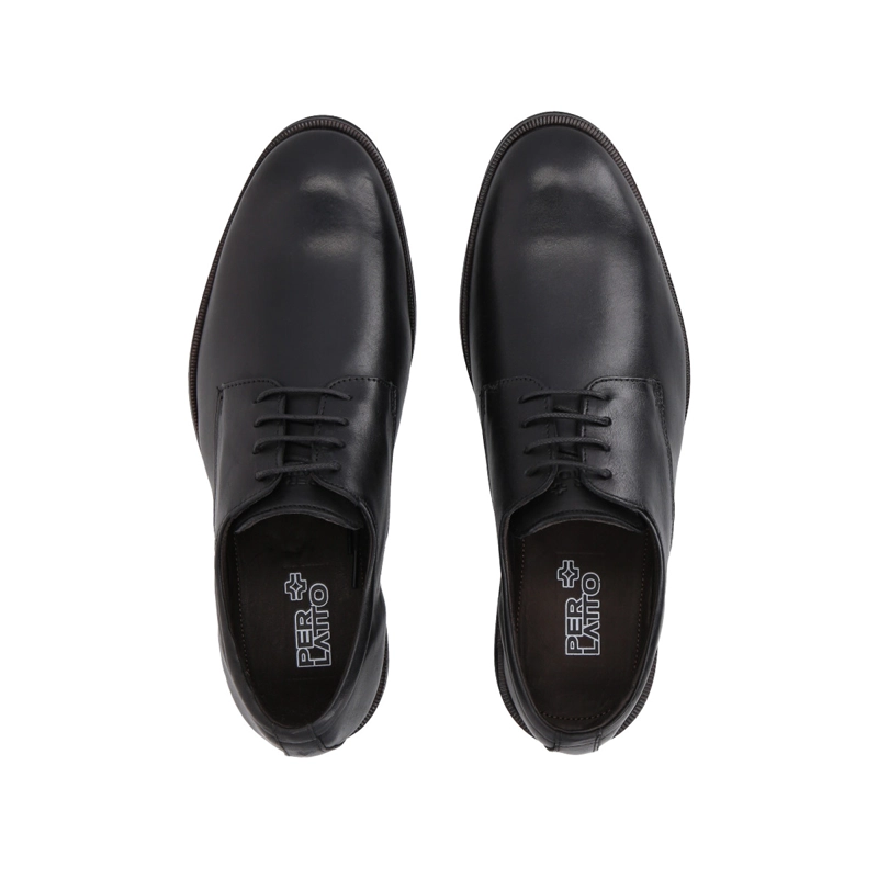 ZAPATO HOMBRE FORMAL CUERO NEGRO 505 PERLATTO - 4