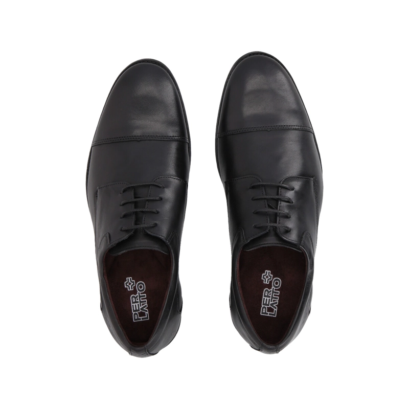 ZAPATO HOMBRE FORMAL CUERO 65 NEGRO PERLATTO - 4