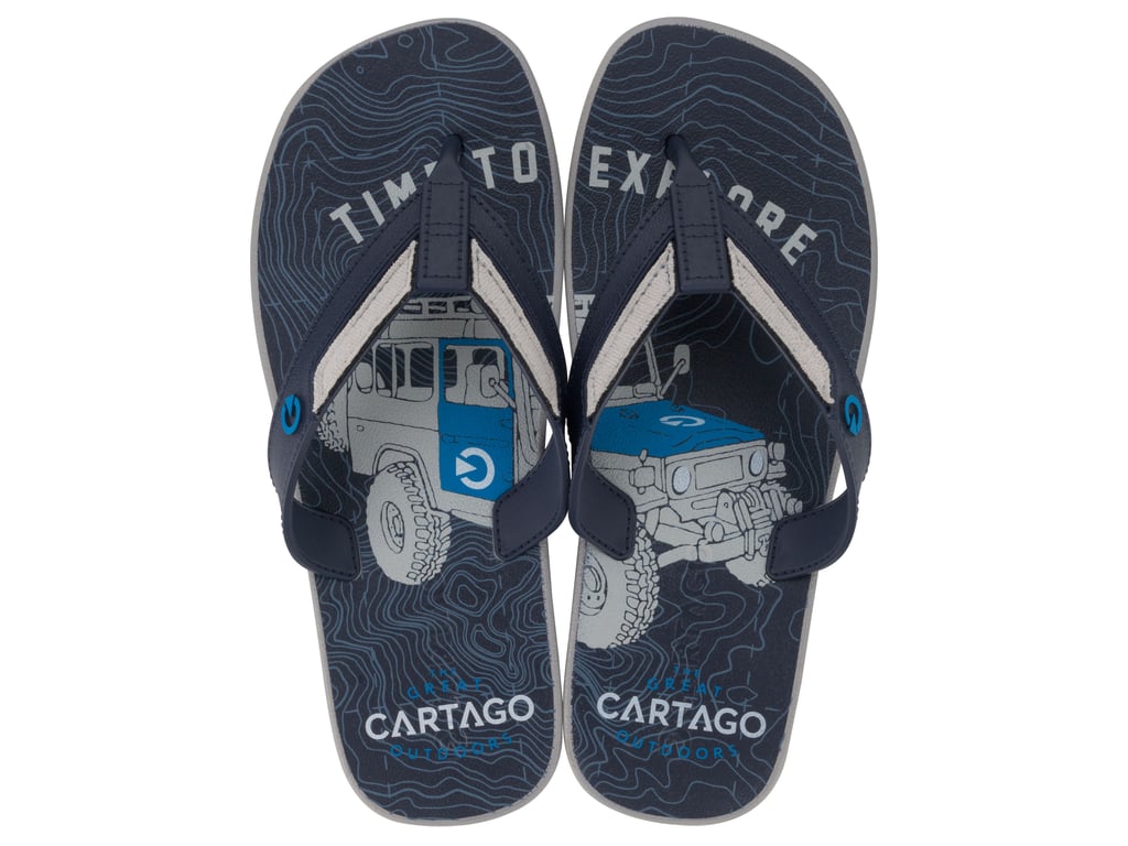 SANDALIAS HOMBRE CARTAGO GRIS/AZUL DAKAR - 1