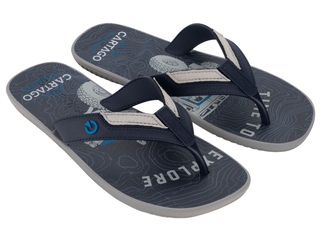 SANDALIAS HOMBRE CARTAGO GRIS/AZUL DAKAR - 2