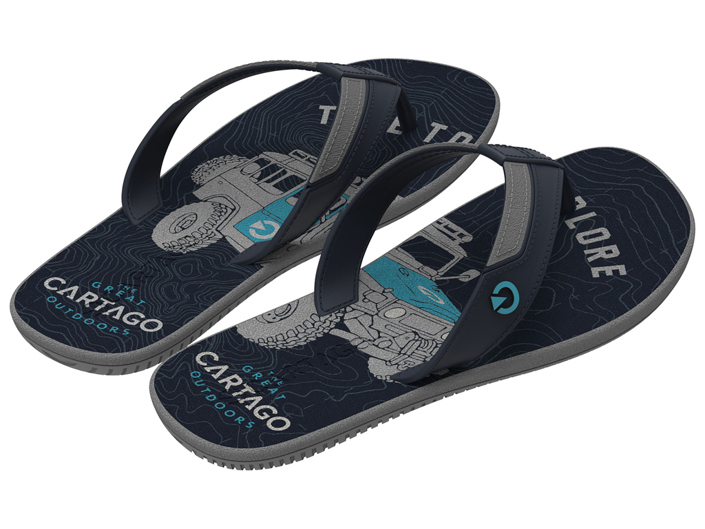SANDALIAS HOMBRE CARTAGO GRIS/AZUL DAKAR - 5