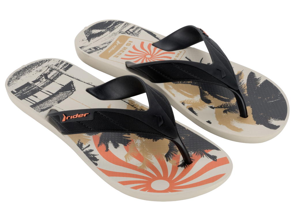 SANDALIAS HOMBRE RIDER BEIGE/NEGRO STRIKE - 2