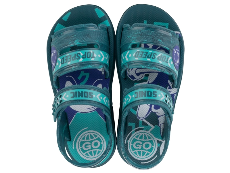 SANDALIAS MUJER IPANEMA INFANTIL VERDE/AZUL SONIC - 1