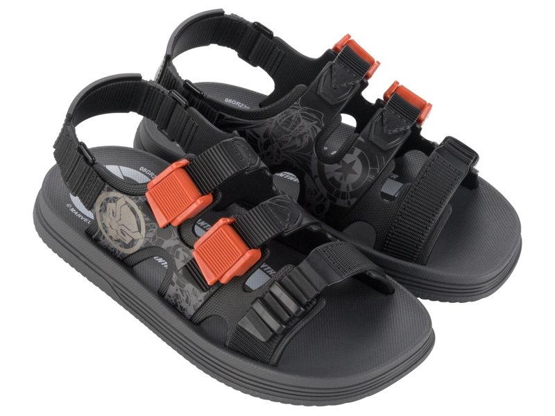 SANDALIAS MUJER IPANEMA INFANTIL GRIS/NEGRO MARVEL - 2