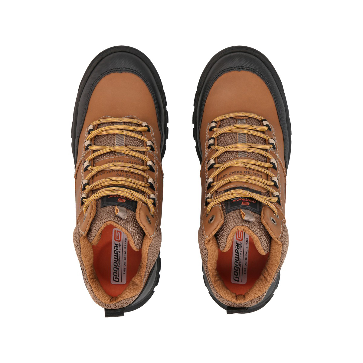 BOTIN TREKKING HOMBRE NEGRO/CAFE STRONG GOGOWEAR - 2