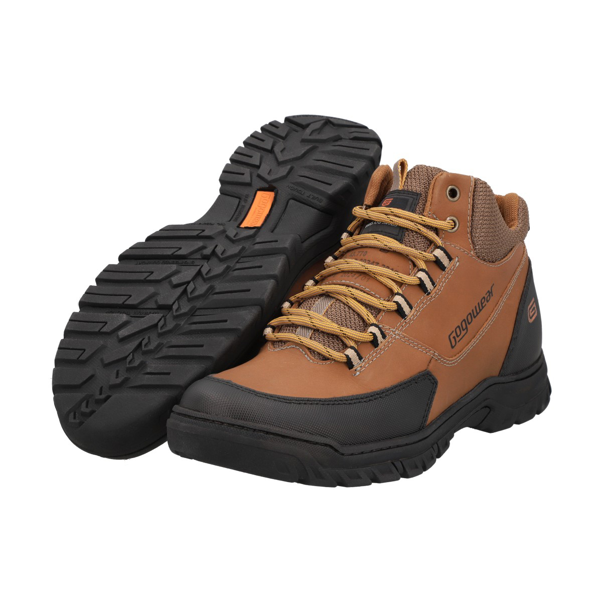 BOTIN TREKKING HOMBRE NEGRO/CAFE STRONG GOGOWEAR - 3