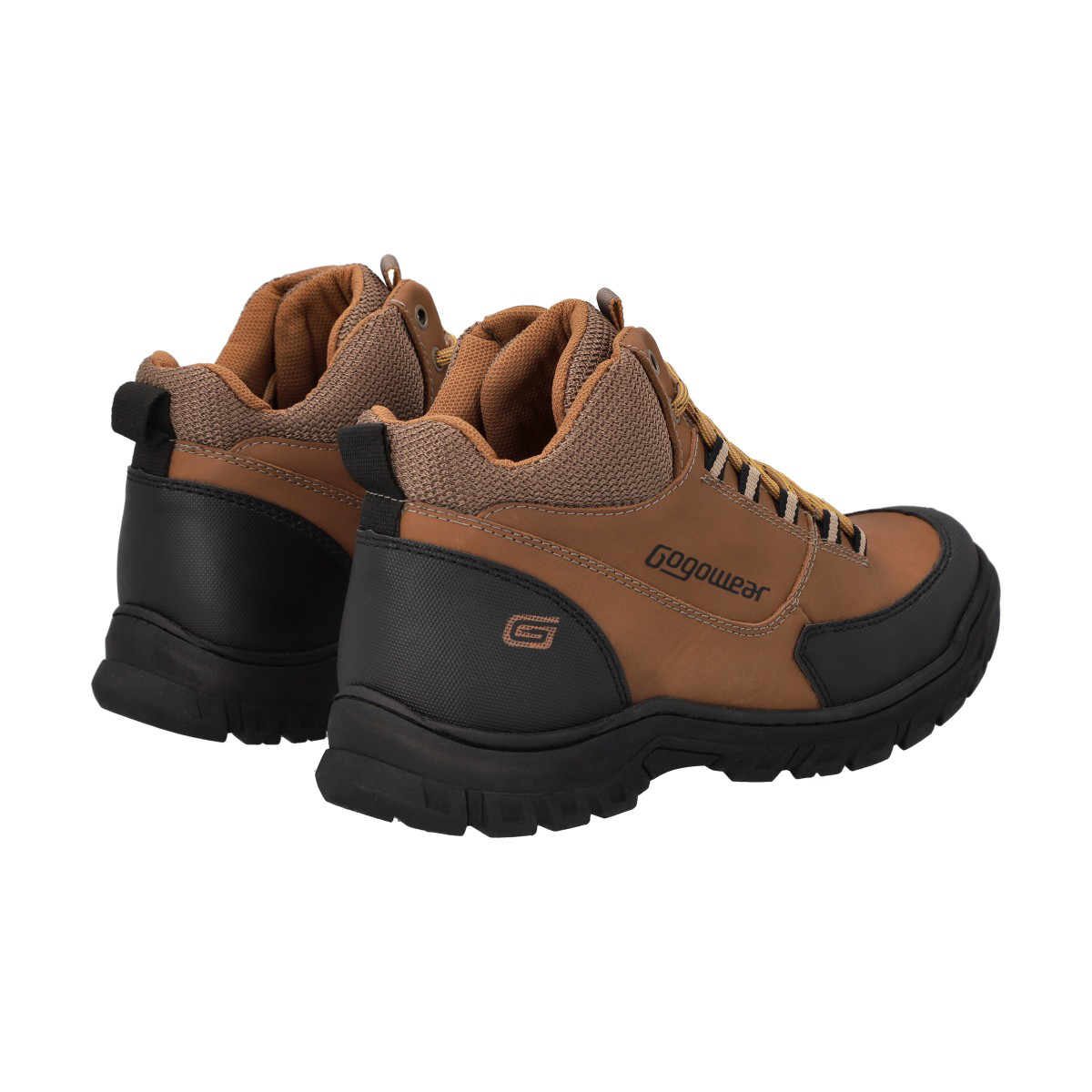 BOTIN TREKKING HOMBRE NEGRO/CAFE STRONG GOGOWEAR - 4