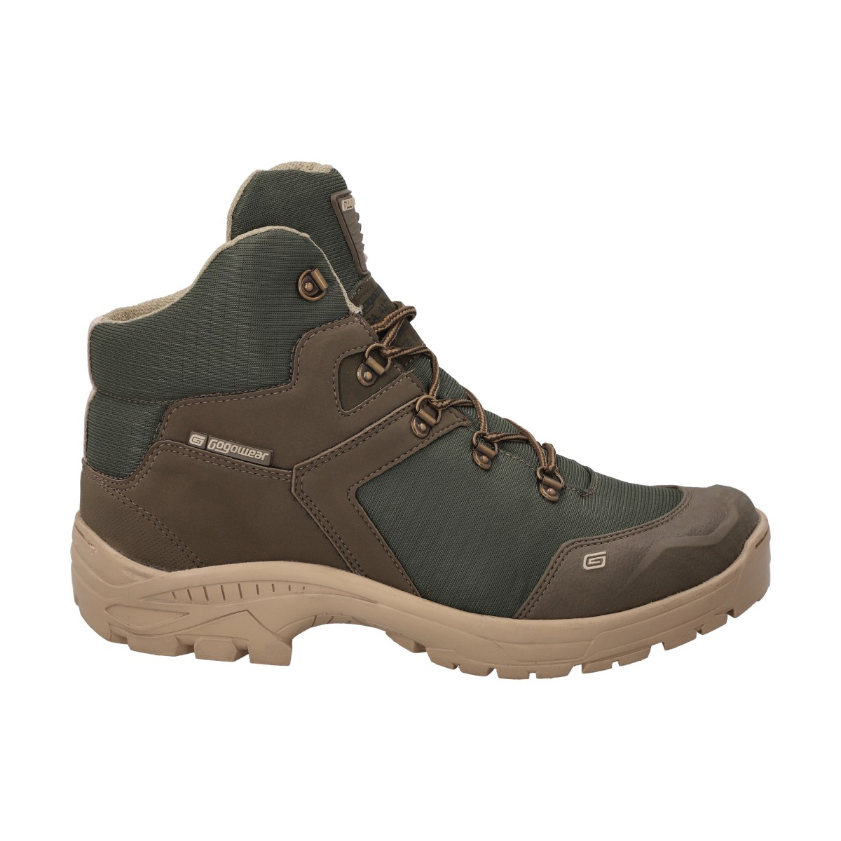 BOTIN HOMBRE TREKKING VERDE/MARRON FUGA GOGOWEAR - 1