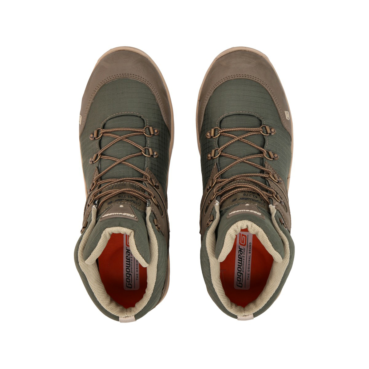 BOTIN HOMBRE TREKKING VERDE/MARRON FUGA GOGOWEAR - 2