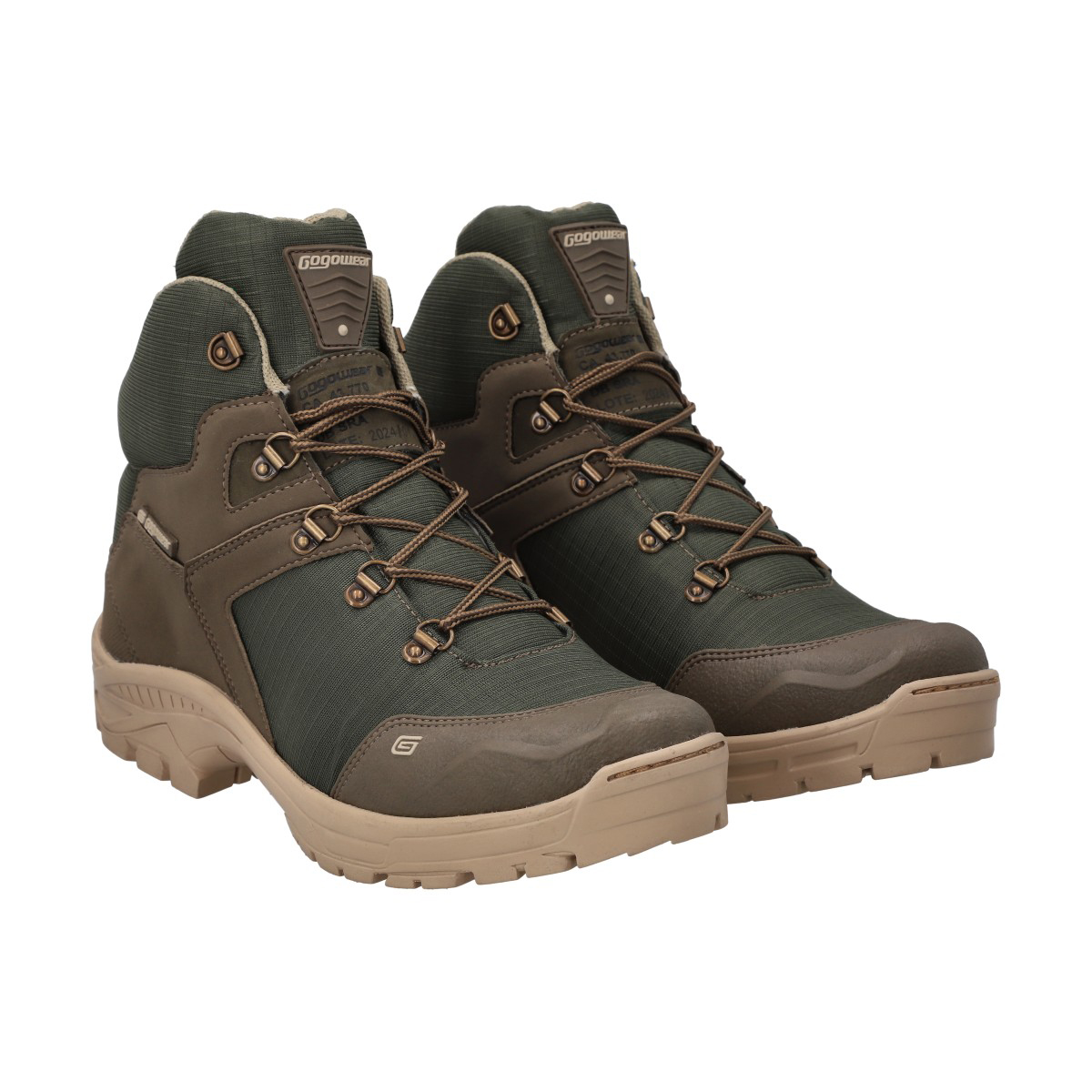 BOTIN HOMBRE TREKKING VERDE/MARRON FUGA GOGOWEAR - 5