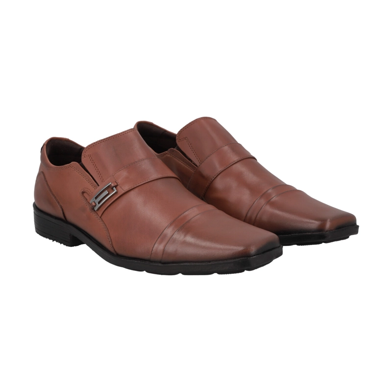 ZAPATO FORMAL HOMBRE CUERO MARRON PERLATTO - 5