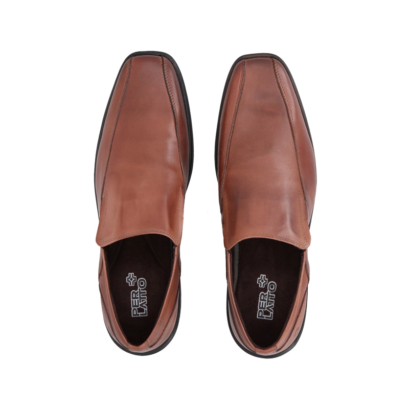 ZAPATO FORMAL HOMBRE CUERO MARRON PERLATTO - 2