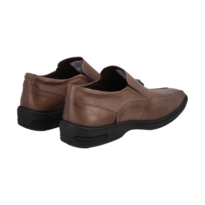 ZAPATO  HOMBRE CUERO CAFE  CLARO PERLATTO - 4