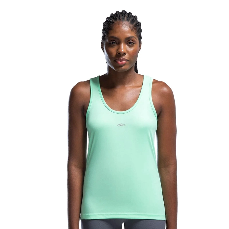 POLERA SIN MANGAS ESSENTIAL CELESTE - 3