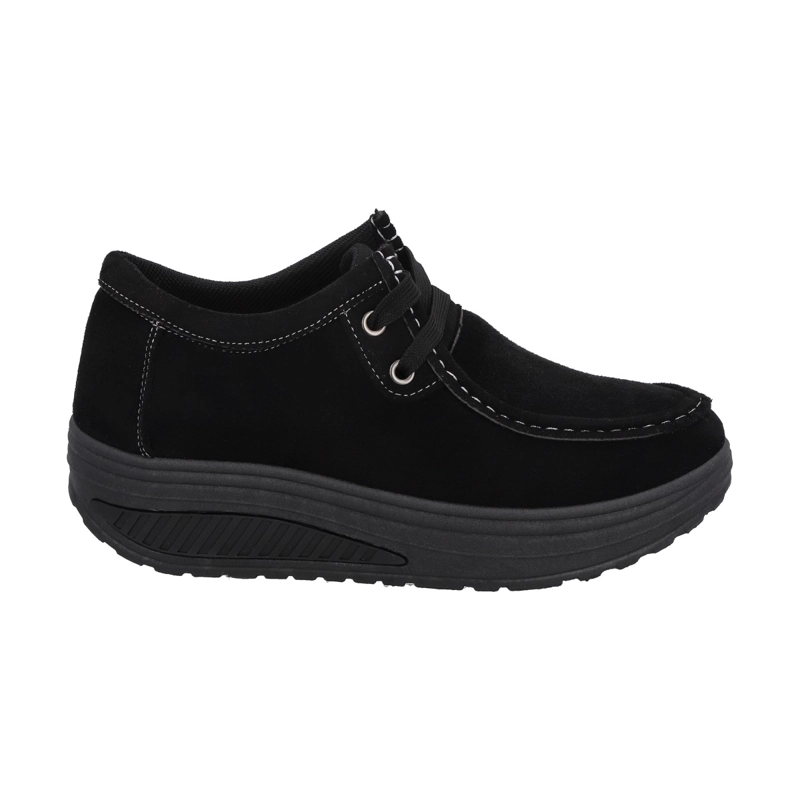 MOCASIN NEGRO SOLE/CORDONES POLICE - 1