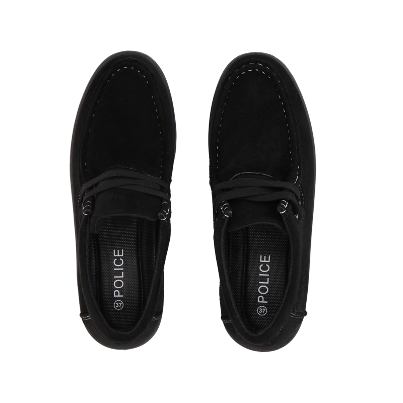 MOCASIN NEGRO SOLE/CORDONES POLICE - 2