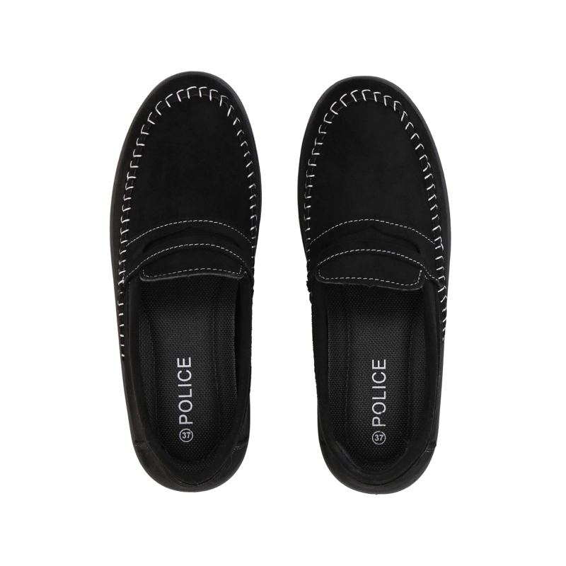 MOCASIN NEGRO/GRIS MUJER SOLE POLICE - 2