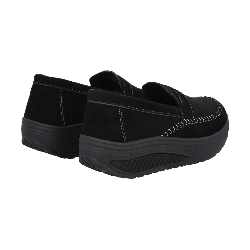MOCASIN NEGRO/GRIS MUJER SOLE POLICE - 5