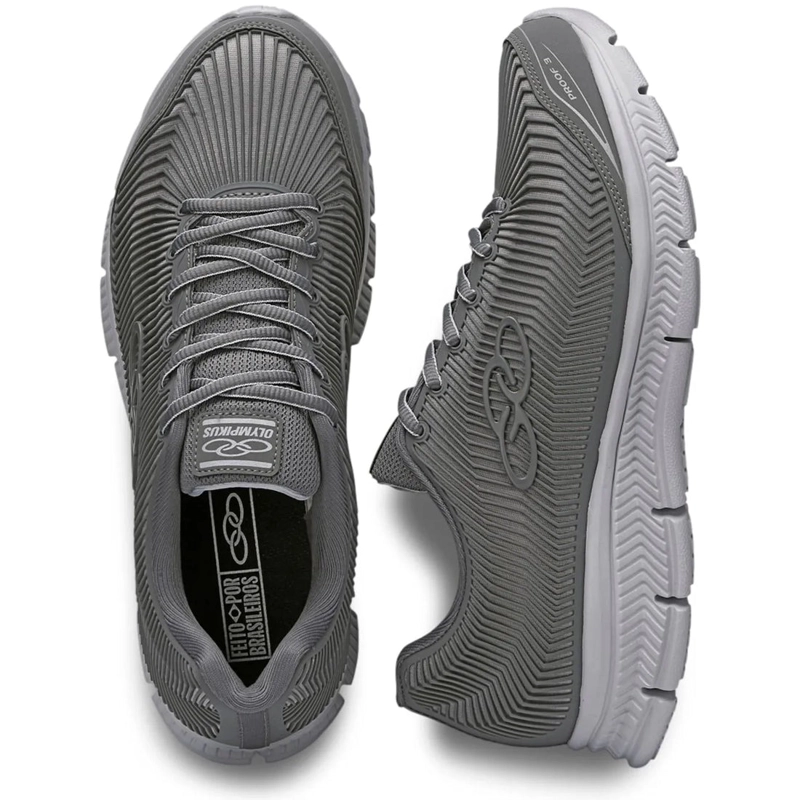 ZAPATILLAS HOMBRE OLYMPIKUS GRIS PROOF 3 - 4