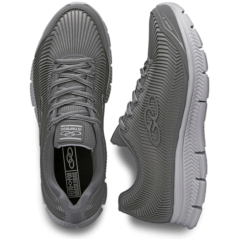 ZAPATILLAS HOMBRE OLYMPIKUS GRIS PROOF 3 - 4