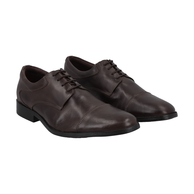 ZAPATO FORMAL HOMBRE CUERO CAFE  567 PERLATTO - 2