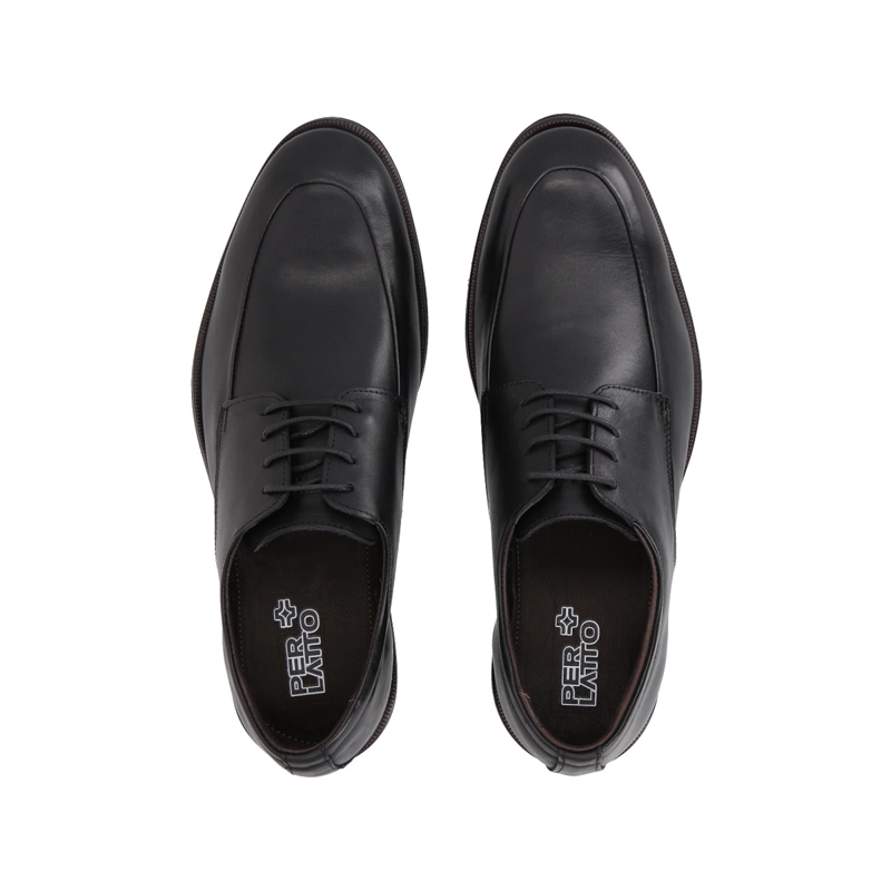 ZAPATO FORMAL HOMBRE CUERO NEGRO PERLATTO - 4