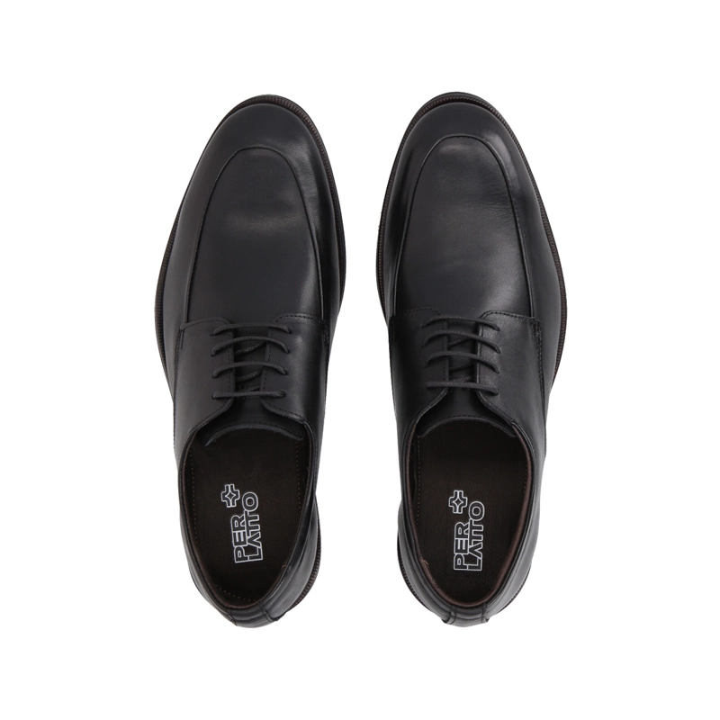 ZAPATO HOMBRE FORMAL CUERO NEGRO PERLATTO - 4