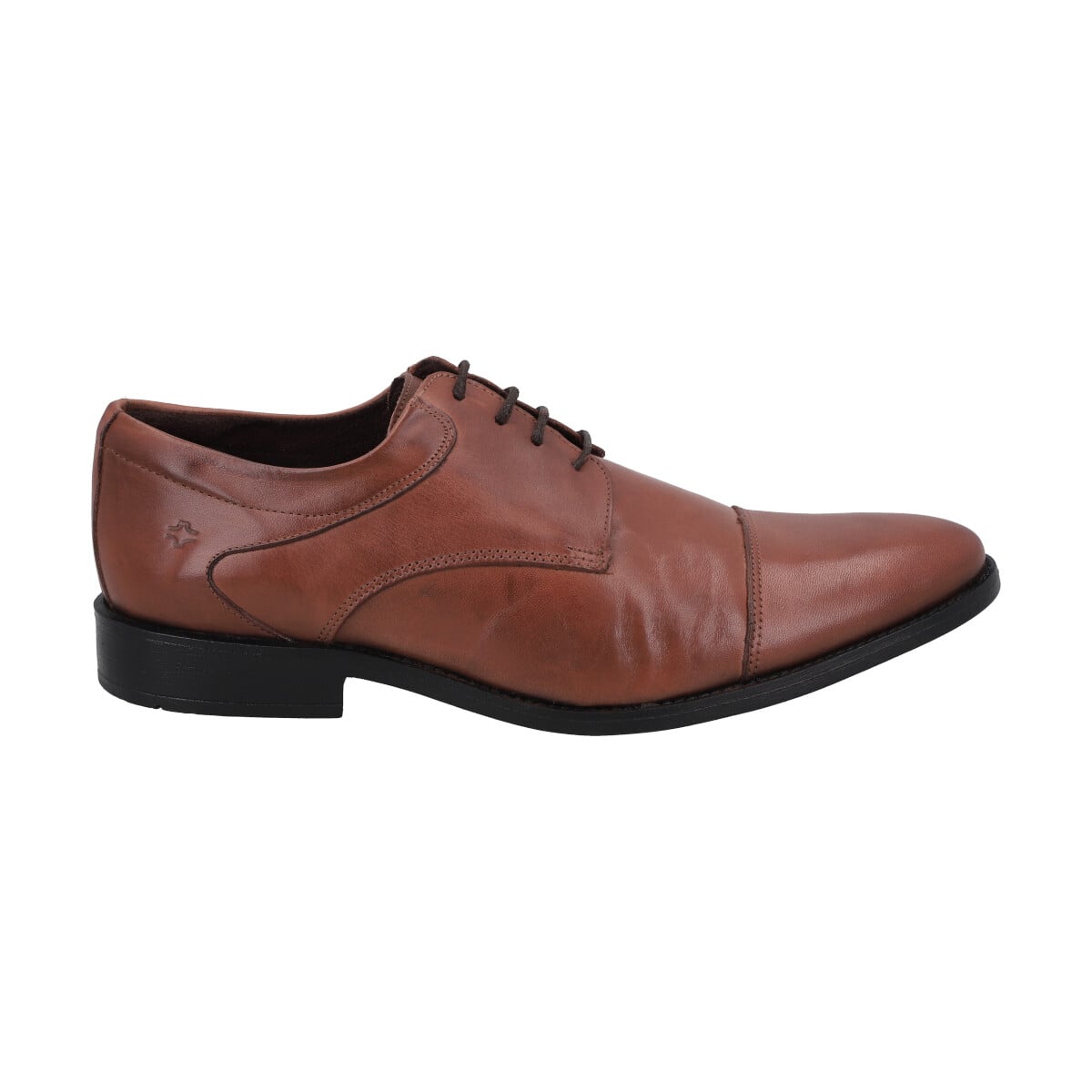 ZAPATO FORMAL HOMBRE CUERO MARRON PERLATTO - 1