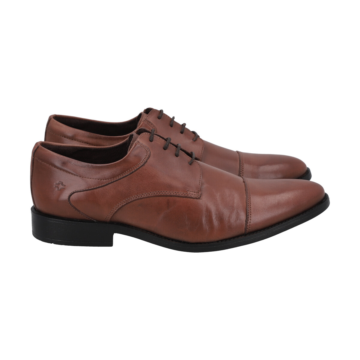 ZAPATO FORMAL HOMBRE CUERO MARRON PERLATTO - 2