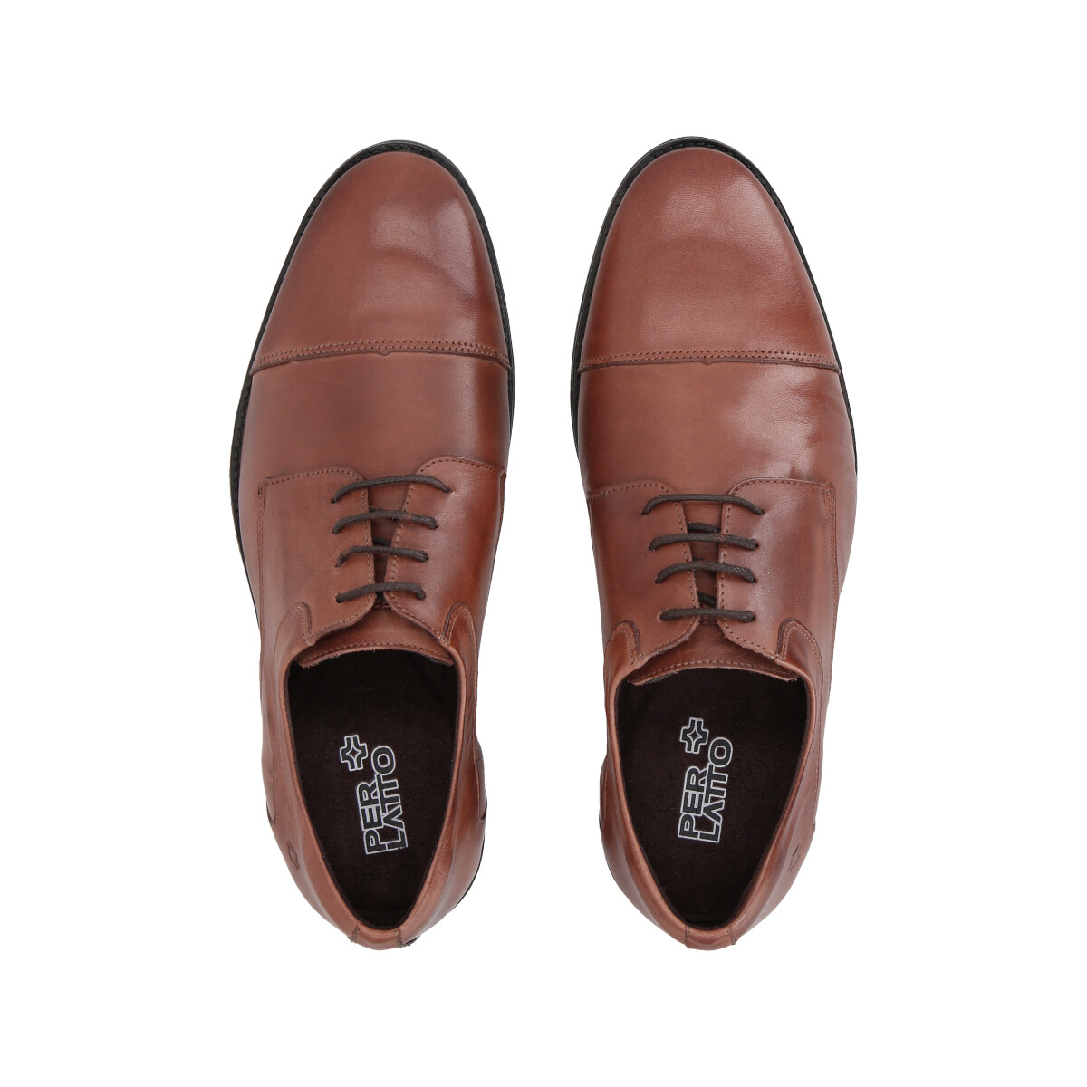 ZAPATO FORMAL HOMBRE CUERO MARRON PERLATTO - 3