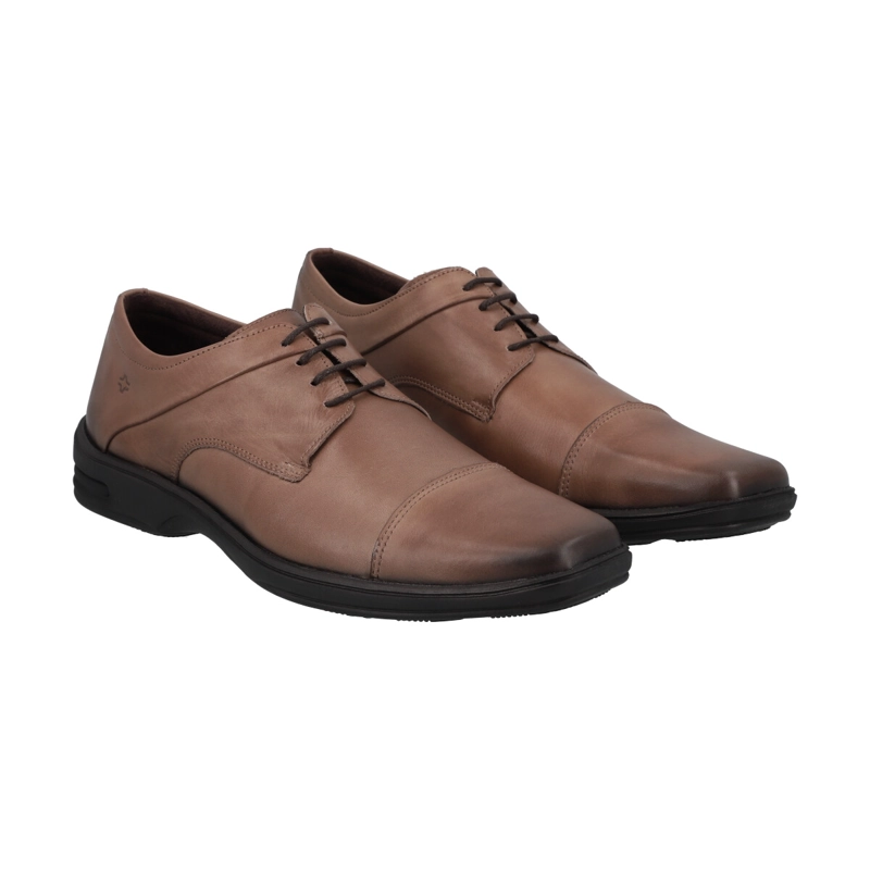 ZAPATO FORMAL HOMBRE_ CUERO MARRON PERLATTO - 5