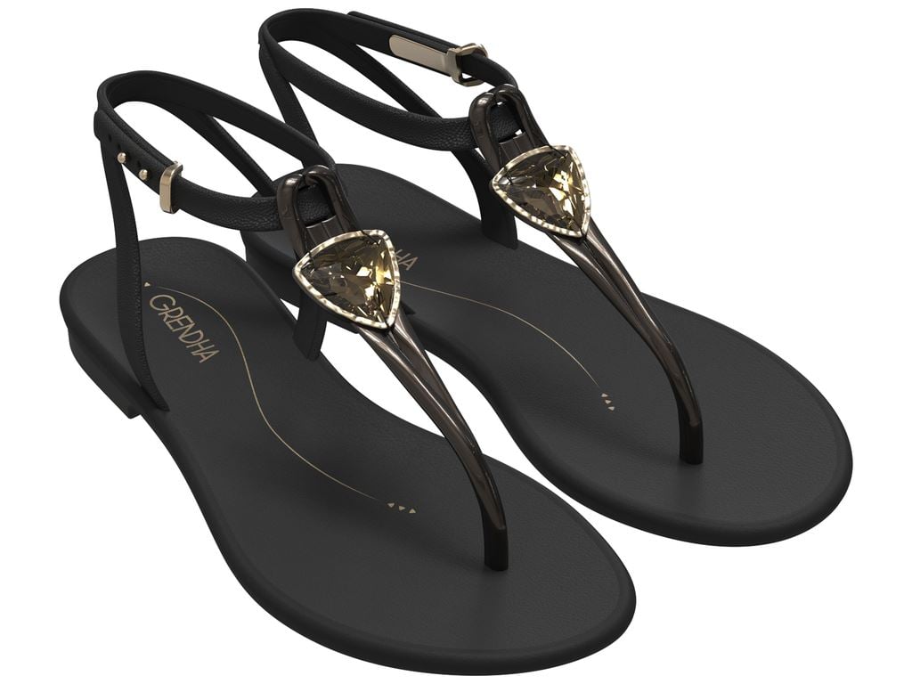SANDALIAS MUJER GRENDHA NEGRO LUAR - 1