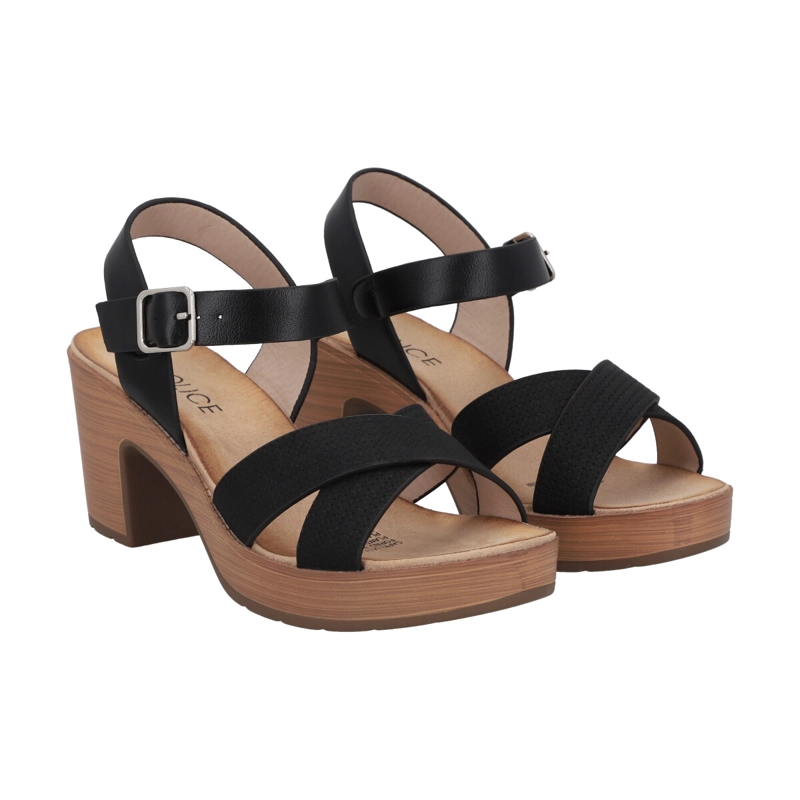 SANDALIAS MUJER POLICE NEGRO TRINI - 5