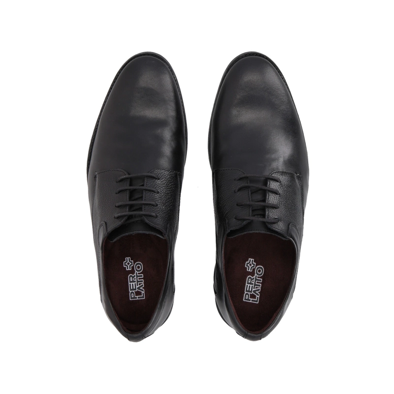 ZAPATO HOMBRE FORMAL CUERO NEGRO 561 PERLATTO - 2