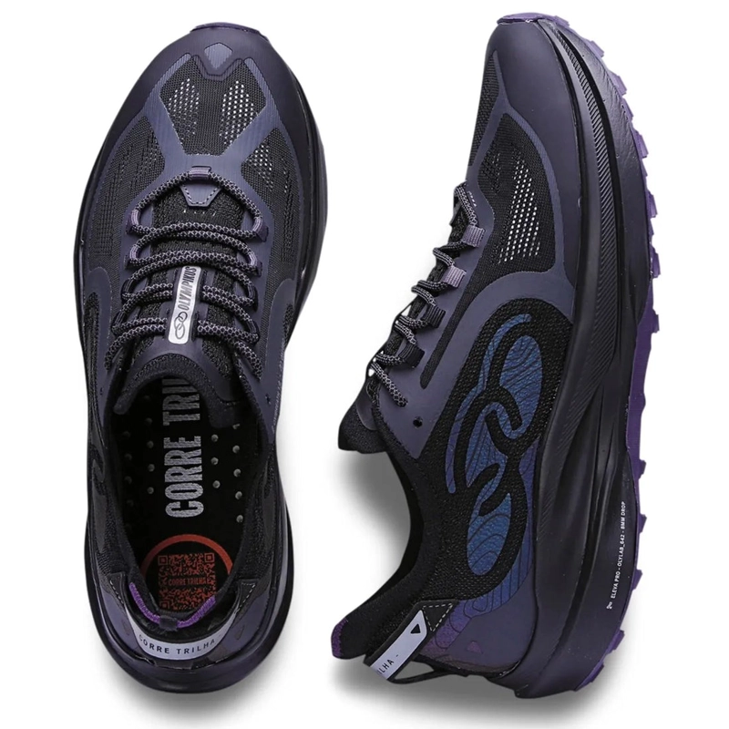 ZAPATILLAS HOMBRE OLYMPIKUS NEGRO CORRE TRILHA - 3